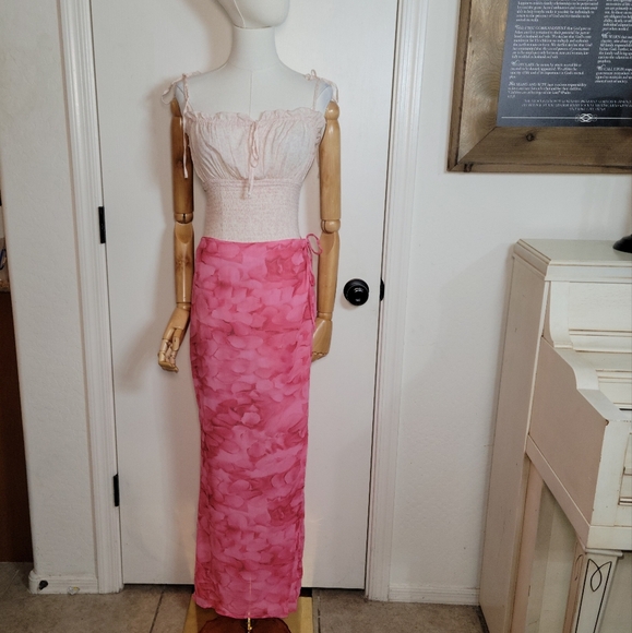 Princess Polly Petal Wrap Tie Maxi Skirt Size 6 NWT - Picture 1 of 9